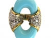 A Gold and Turquoise Ring, circa 1970-1